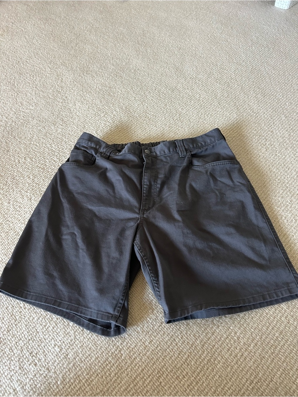 Carhartt Men's Flat Front Dark Gray Work Shorts